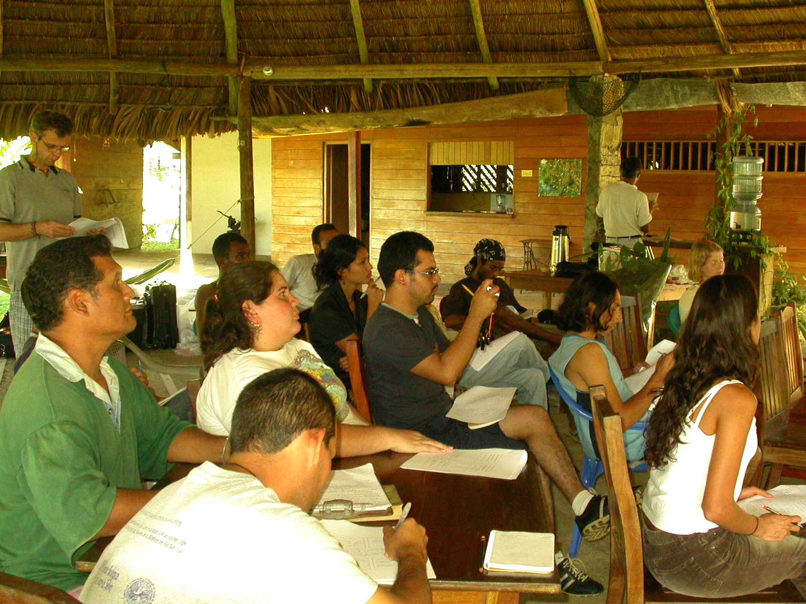 Lecture in the Refugio Bartola Field Station